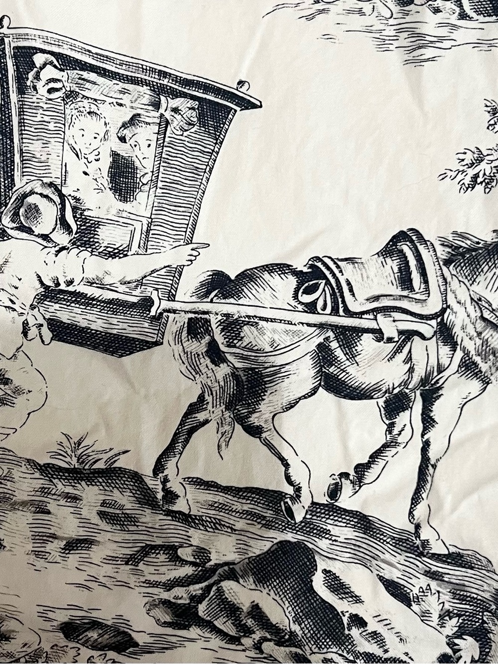 Talbots Black & White Toile Mini Skirt - Picture 4 of 4
